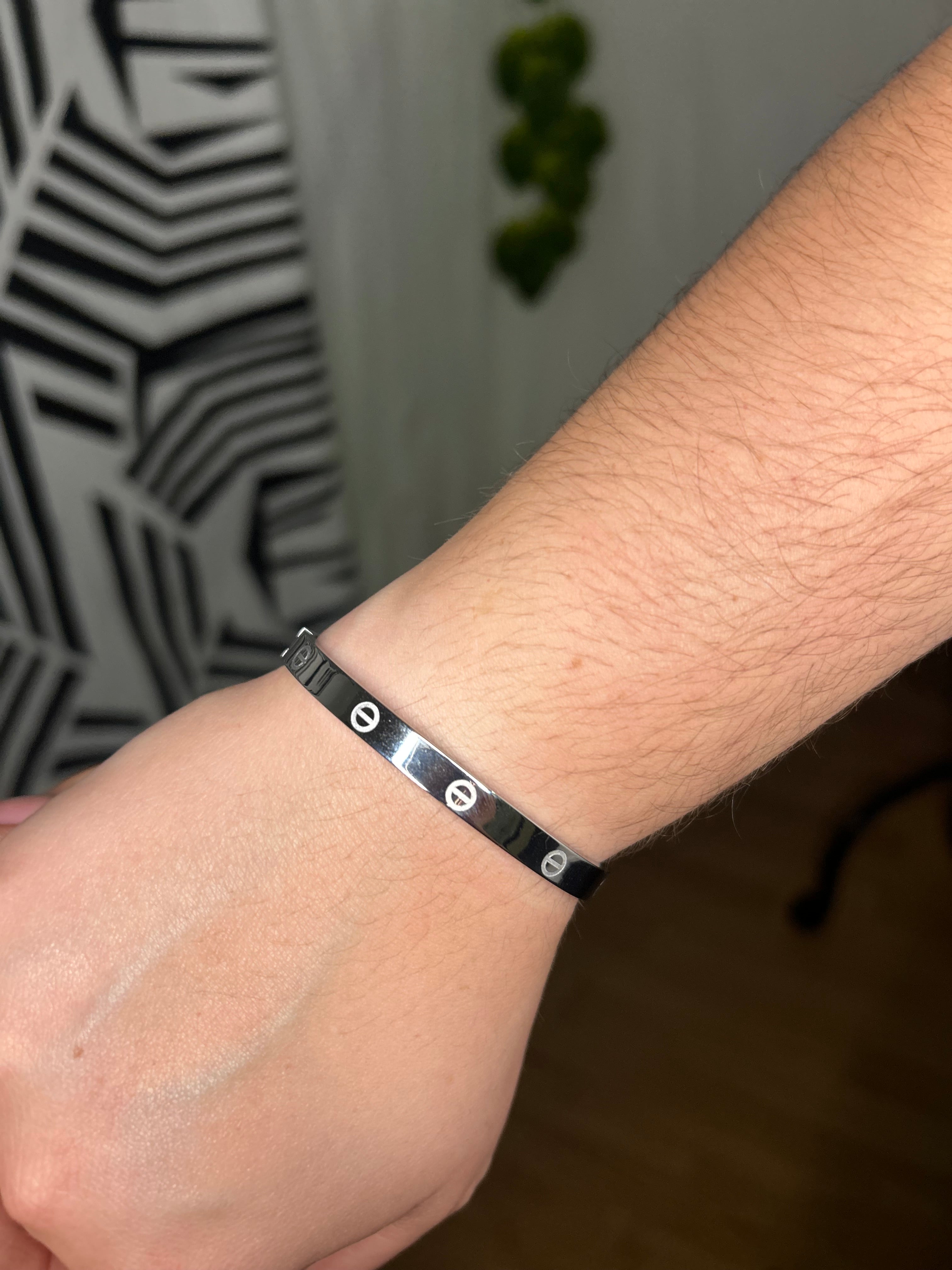 Pulsera rígida plata