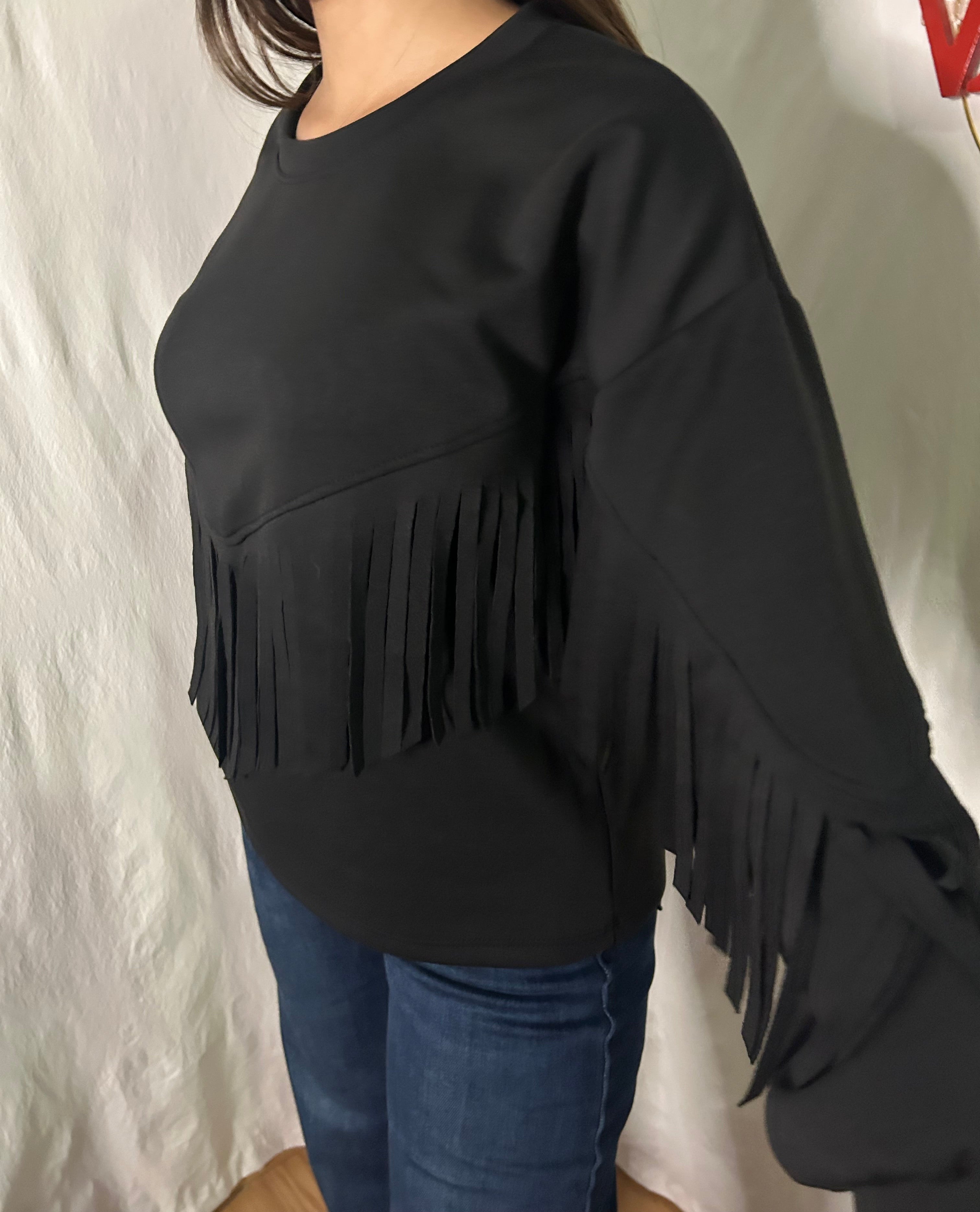 Sudadera Flecos