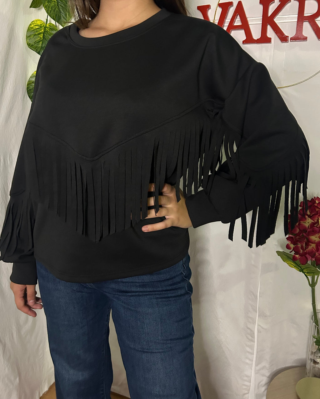 Sudadera Flecos