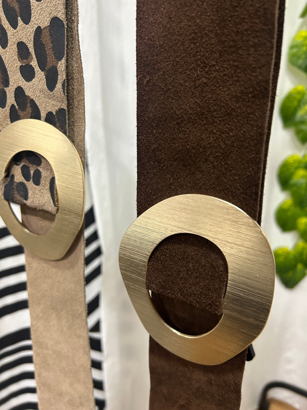 Cinturón piel hebilla acero