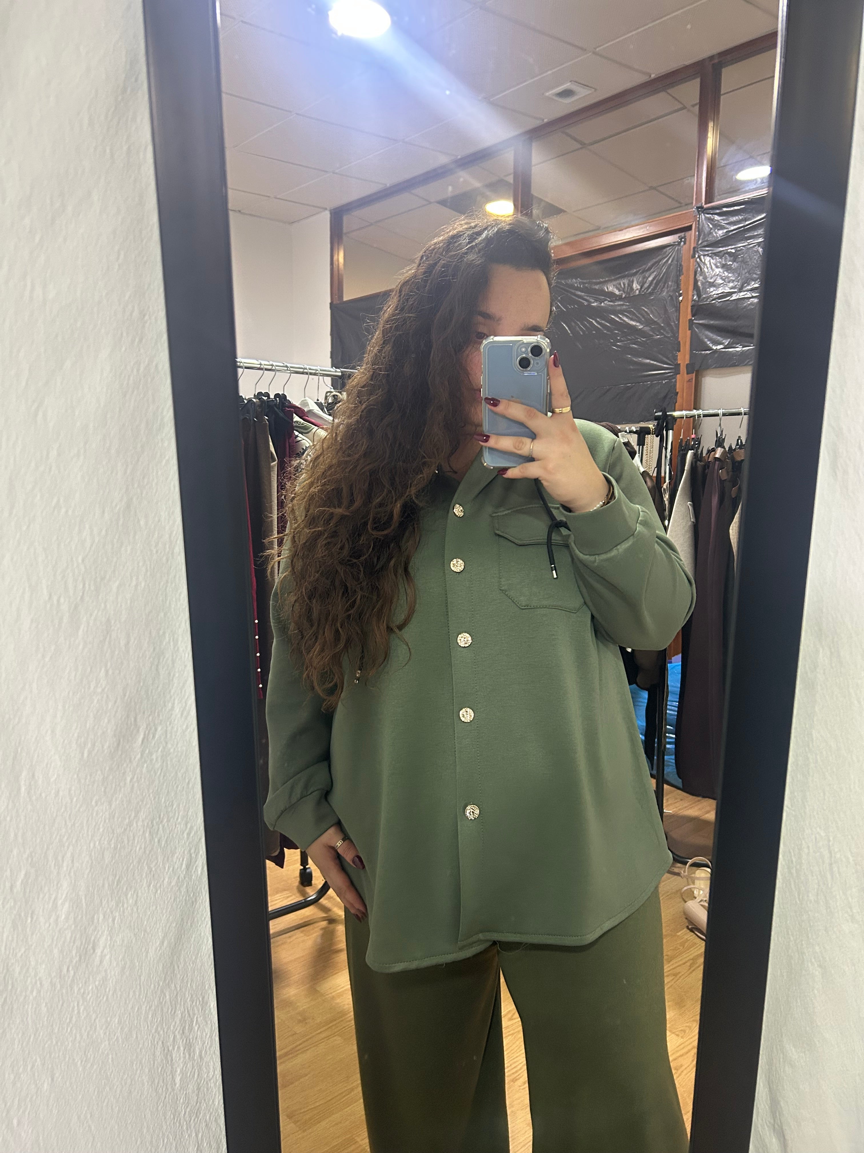 Pantalón fluido lana