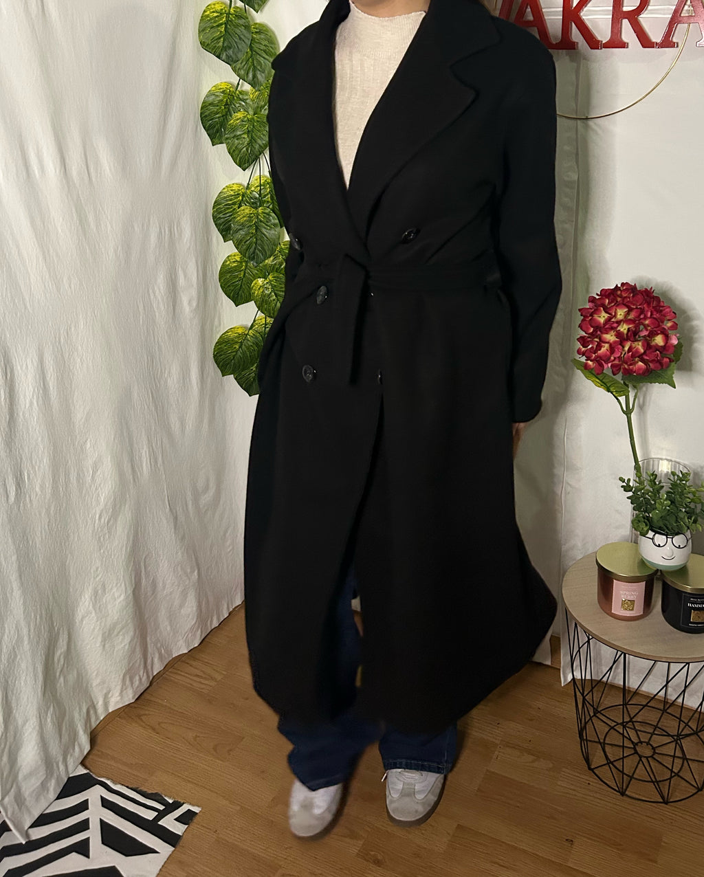 Abrigo de paño largo