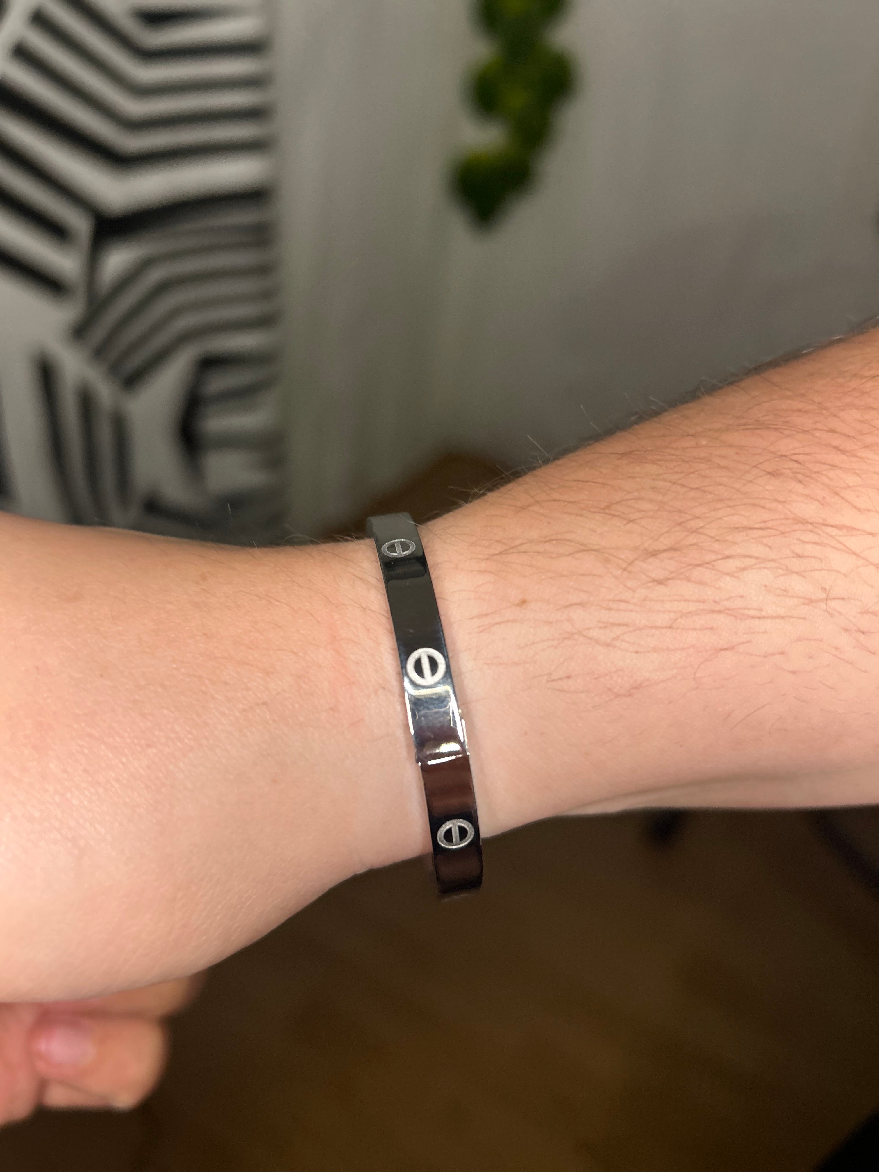 Pulsera rígida plata