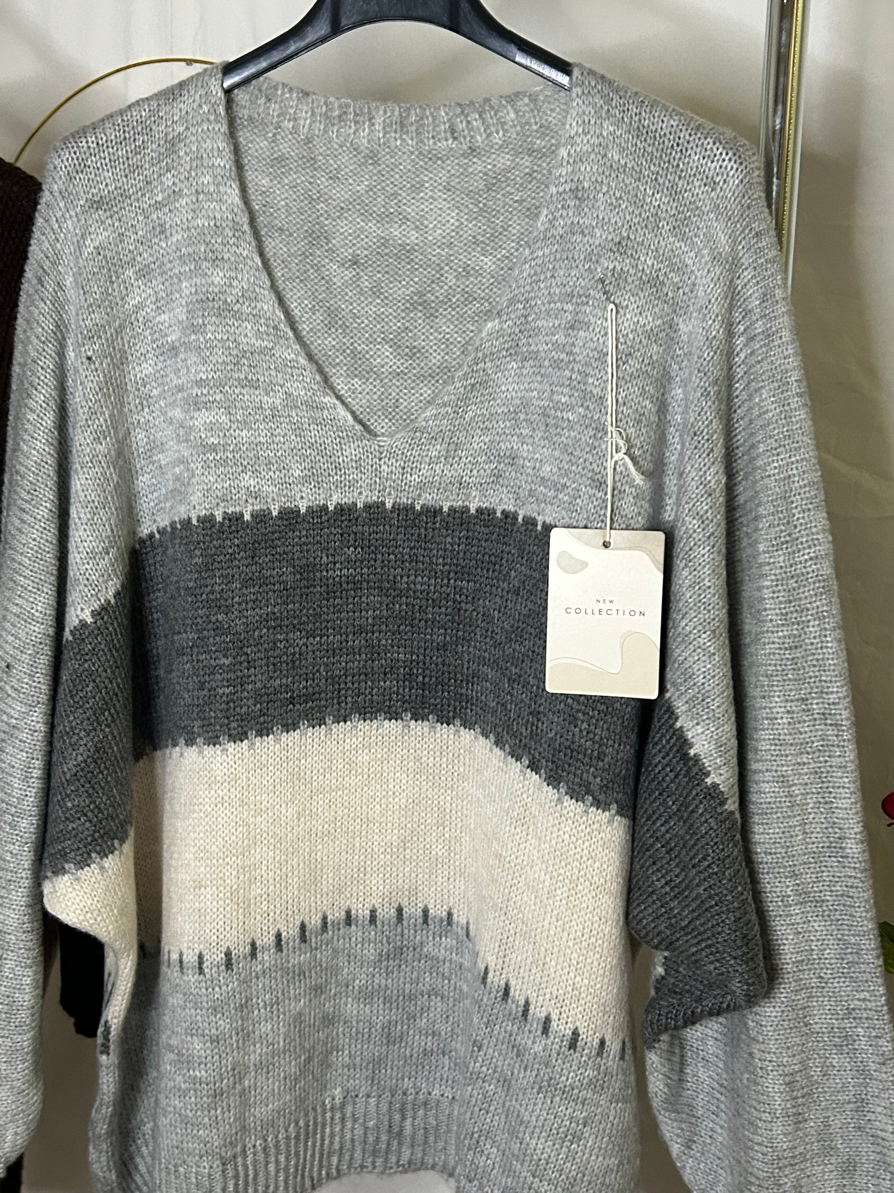 Jersey oversize rayas