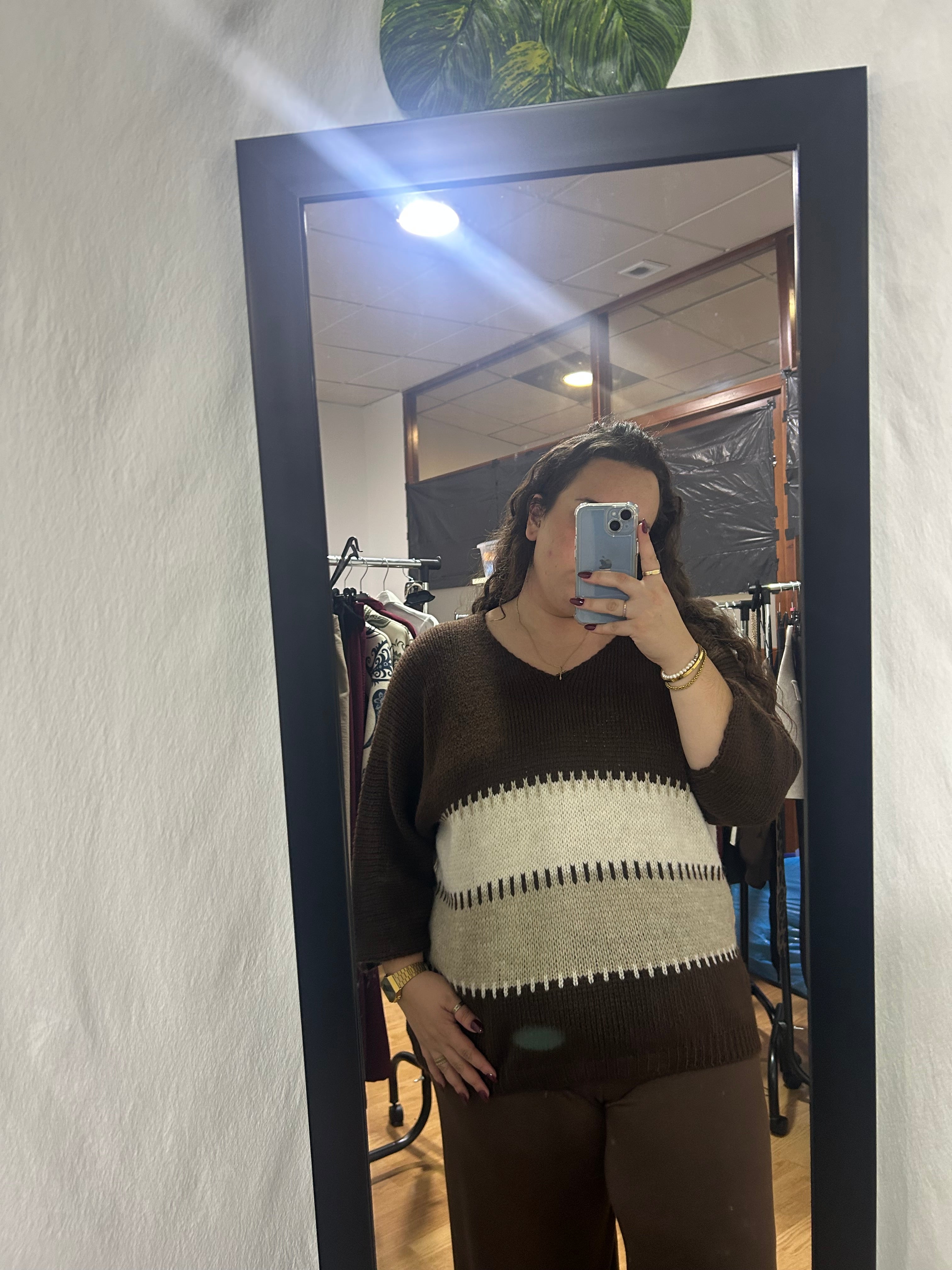 Jersey oversize rayas