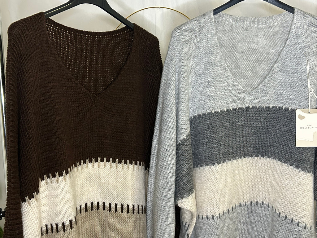 Jersey oversize rayas