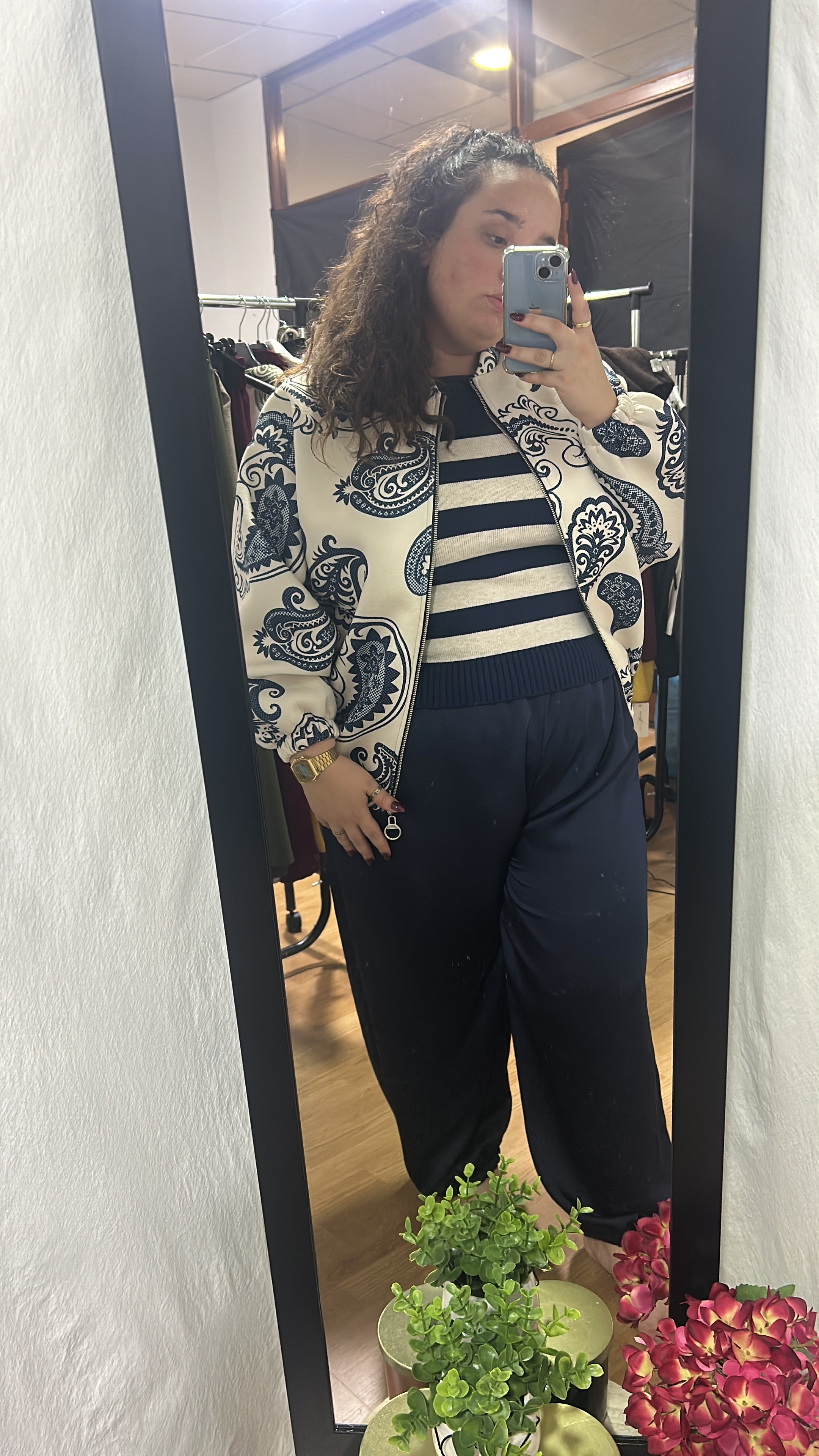 Chaqueta Neopreno Paisley