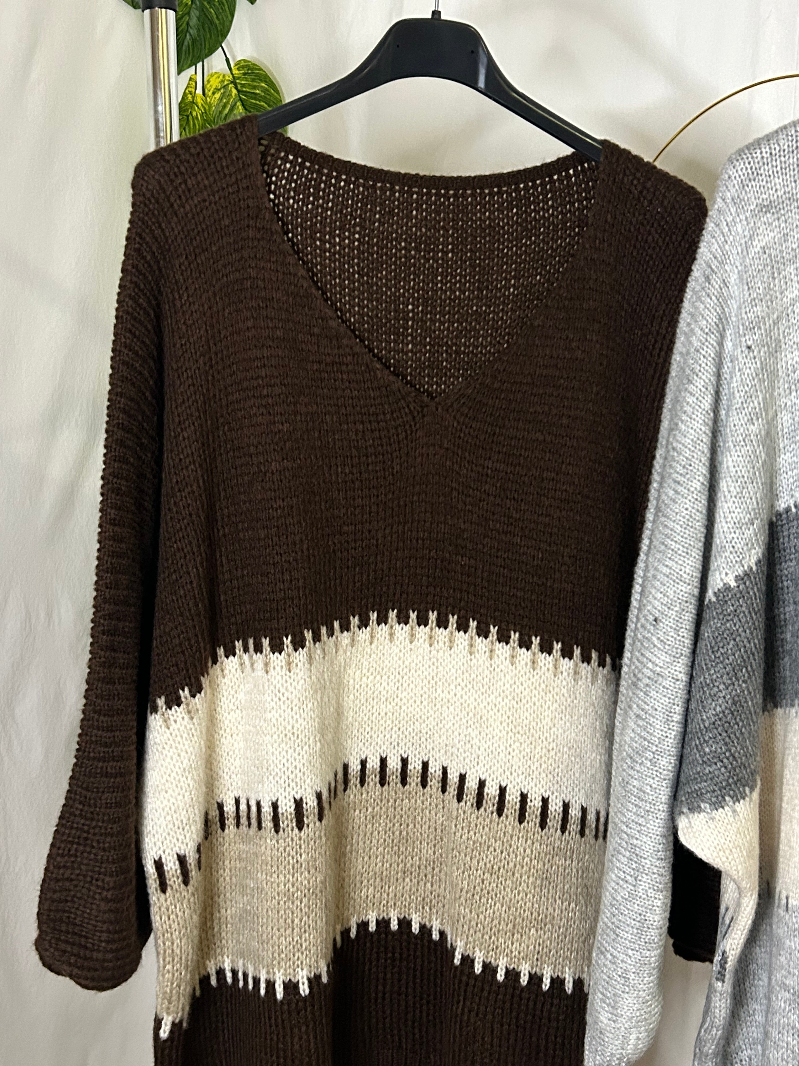 Jersey oversize rayas