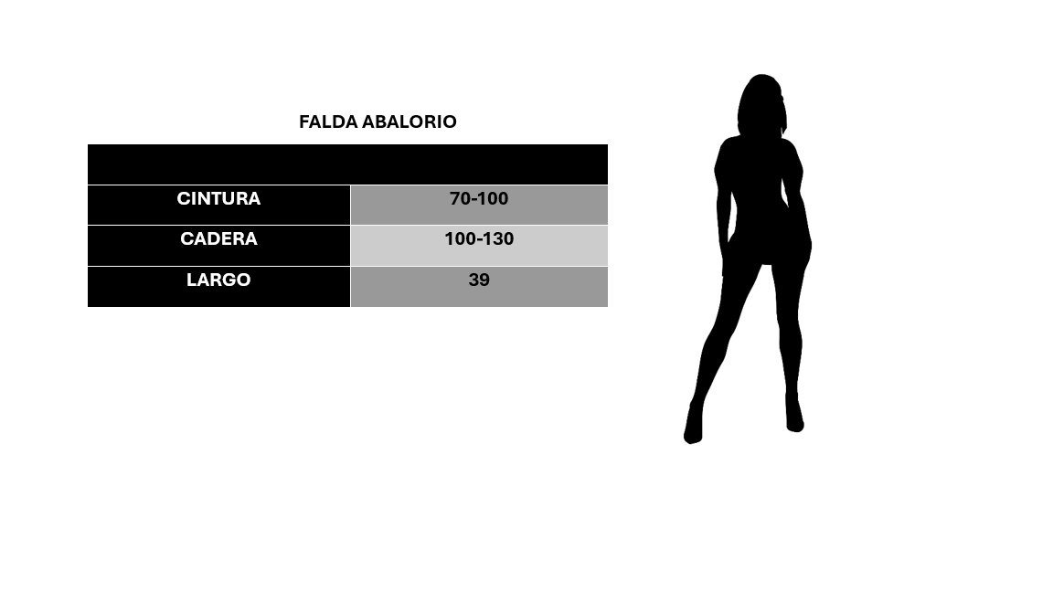 Falda abalorio