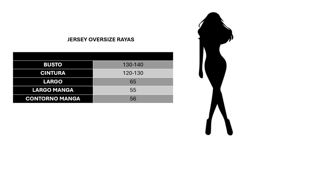 Jersey oversize rayas