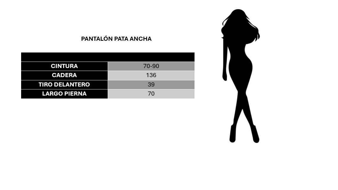 Pantalón pata ancha + cinturón