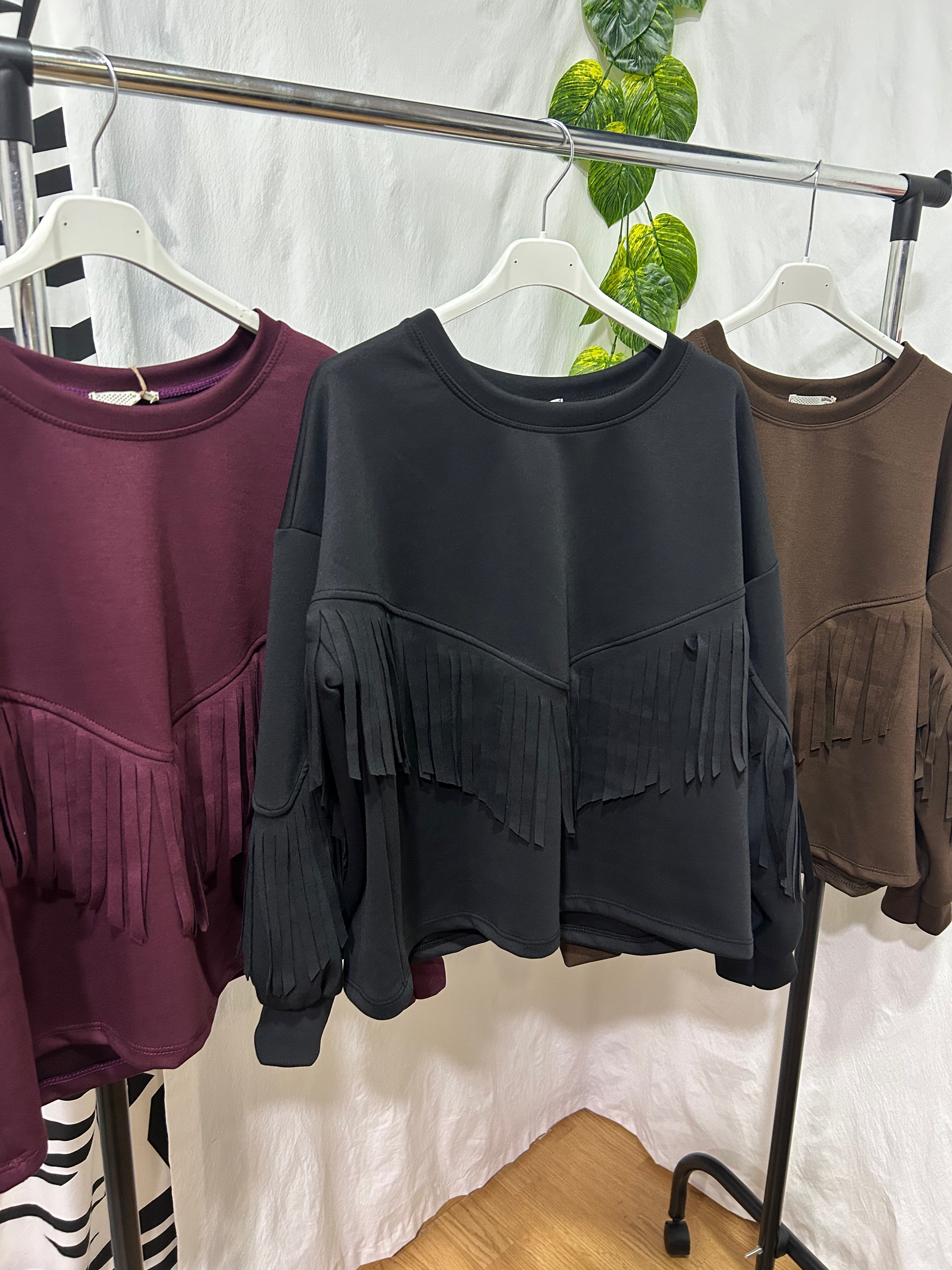 Sudadera Flecos
