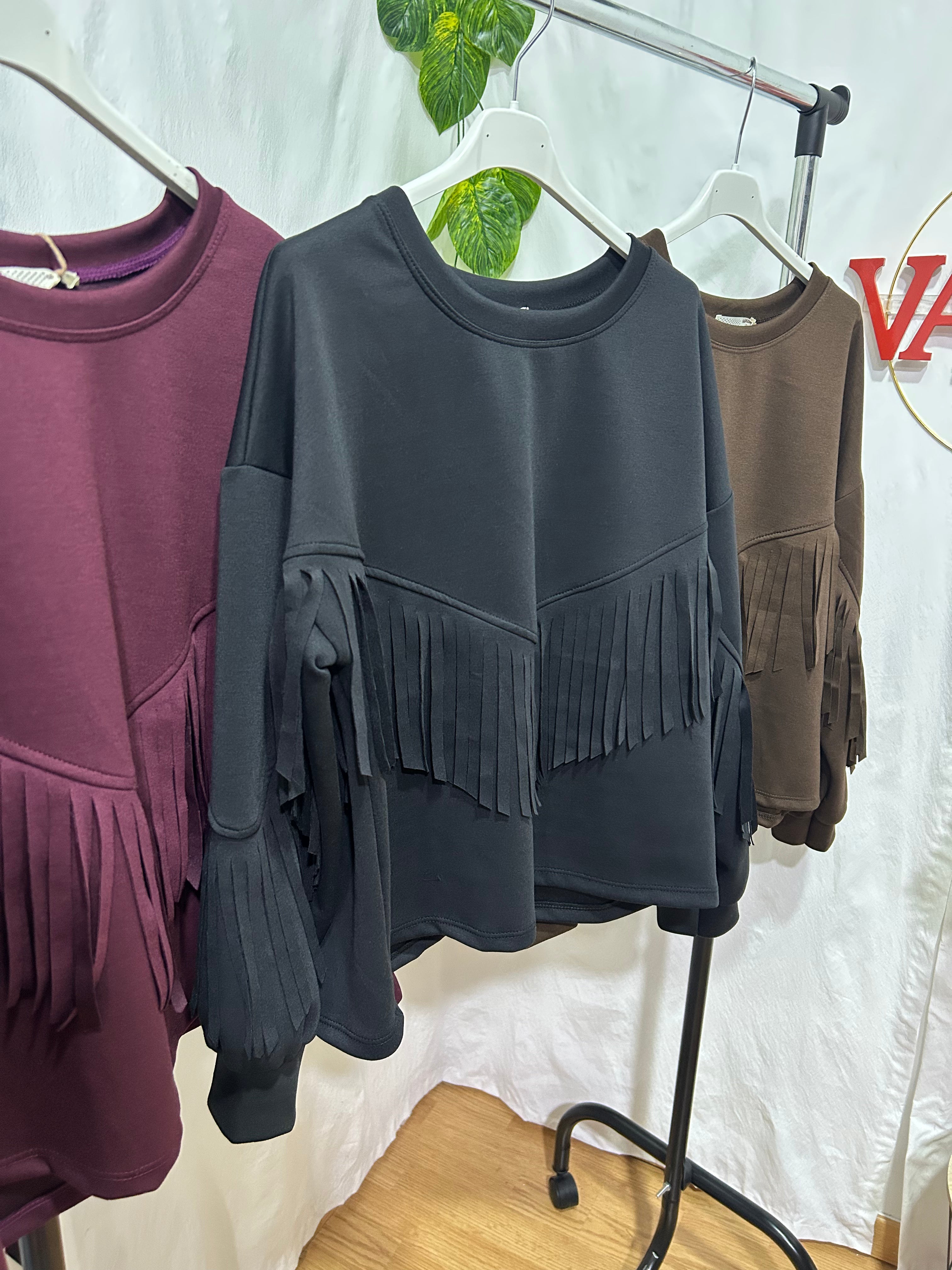 Sudadera Flecos